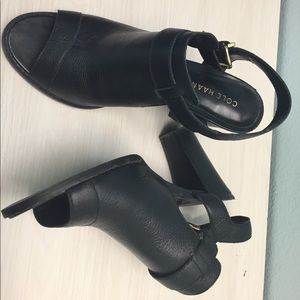 Black Cole Haan  high-heeled shoes open toe